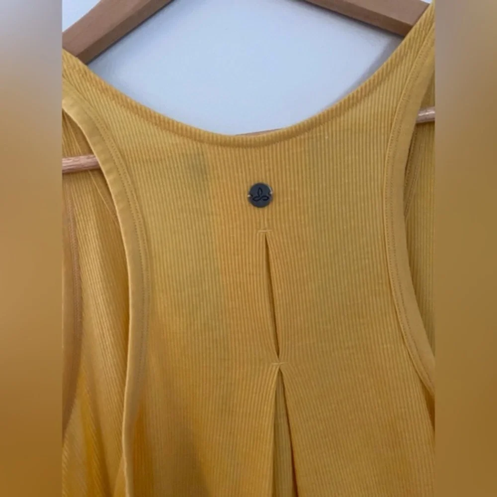 PrAna Yellow Racerback Tank Top - Picture 4 of 4